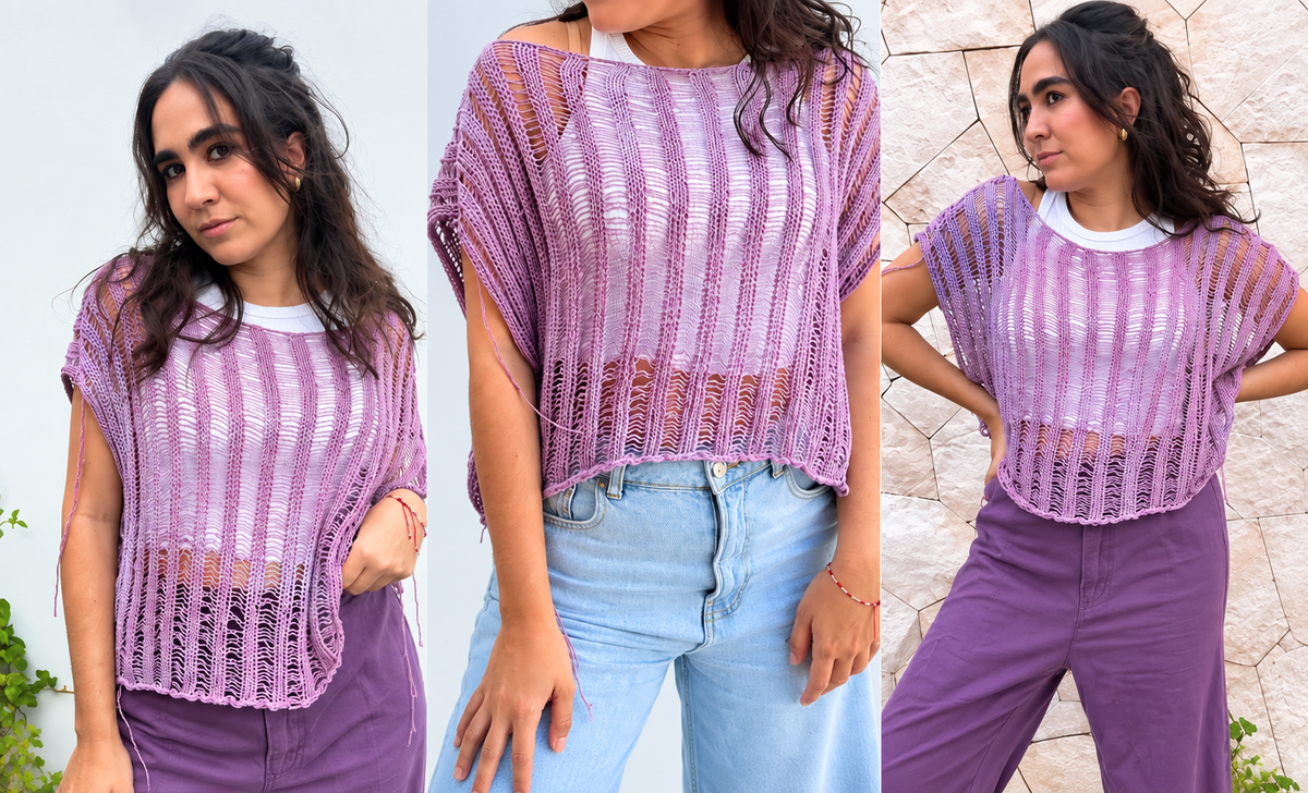 Teje una Blusa deshilachada / TUTORIAL
