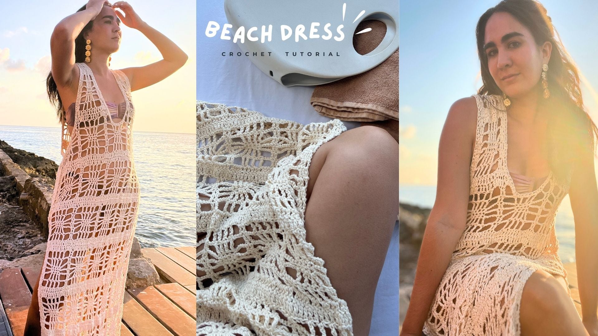 Teje un vestido PLAYERO a CROCHET