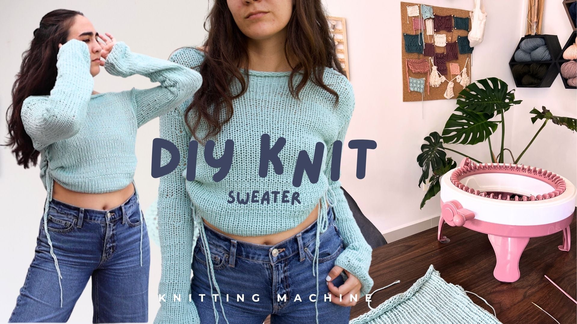 DIY KNIT SWEATER WITH A KNITTING MACHINE