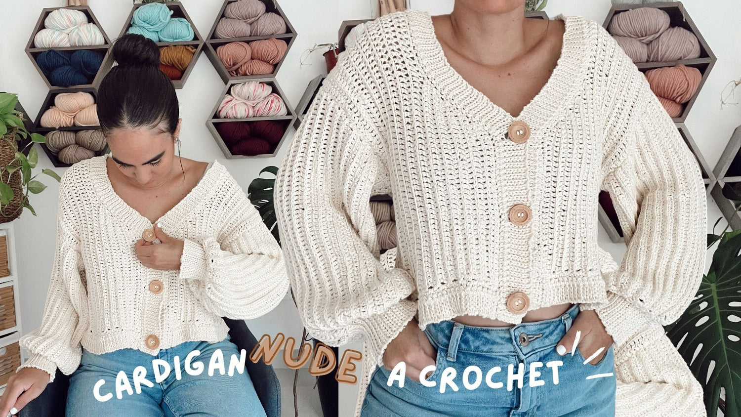 ¡Teje tu primer Cardigan! CROCHET/DIY