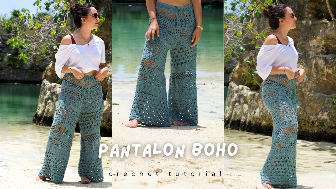 Pantalón de playa CROCHET TUTORIAL | para principiantes