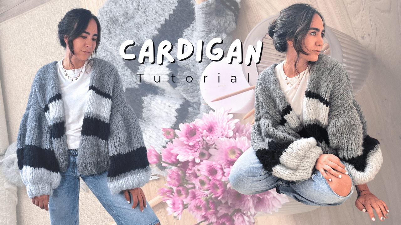 Tutorial Cardigan Oversize 🧶 Knitting / Diy / Proceso