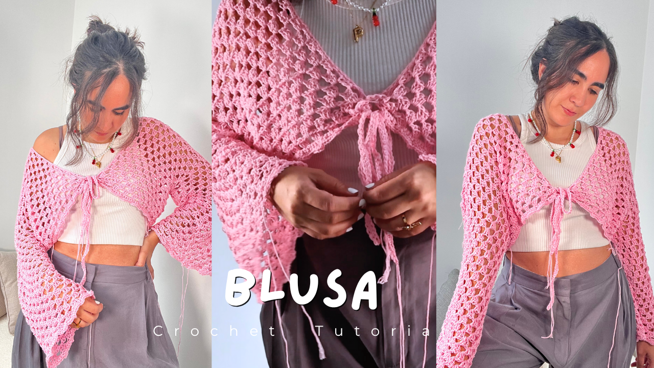 ¿Como tejer una blusa de manga larga a Crochet? Tutorial / Paso a paso