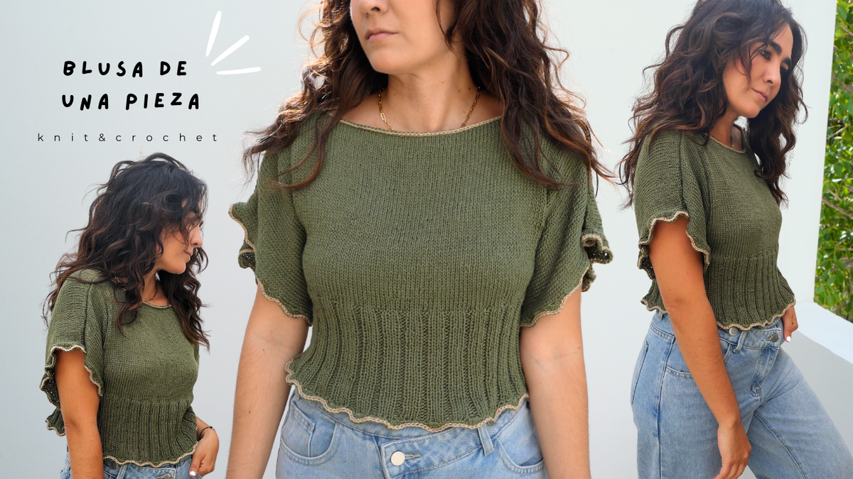 BLUSA de una PIEZA | Tutorial paso a paso para principiantes