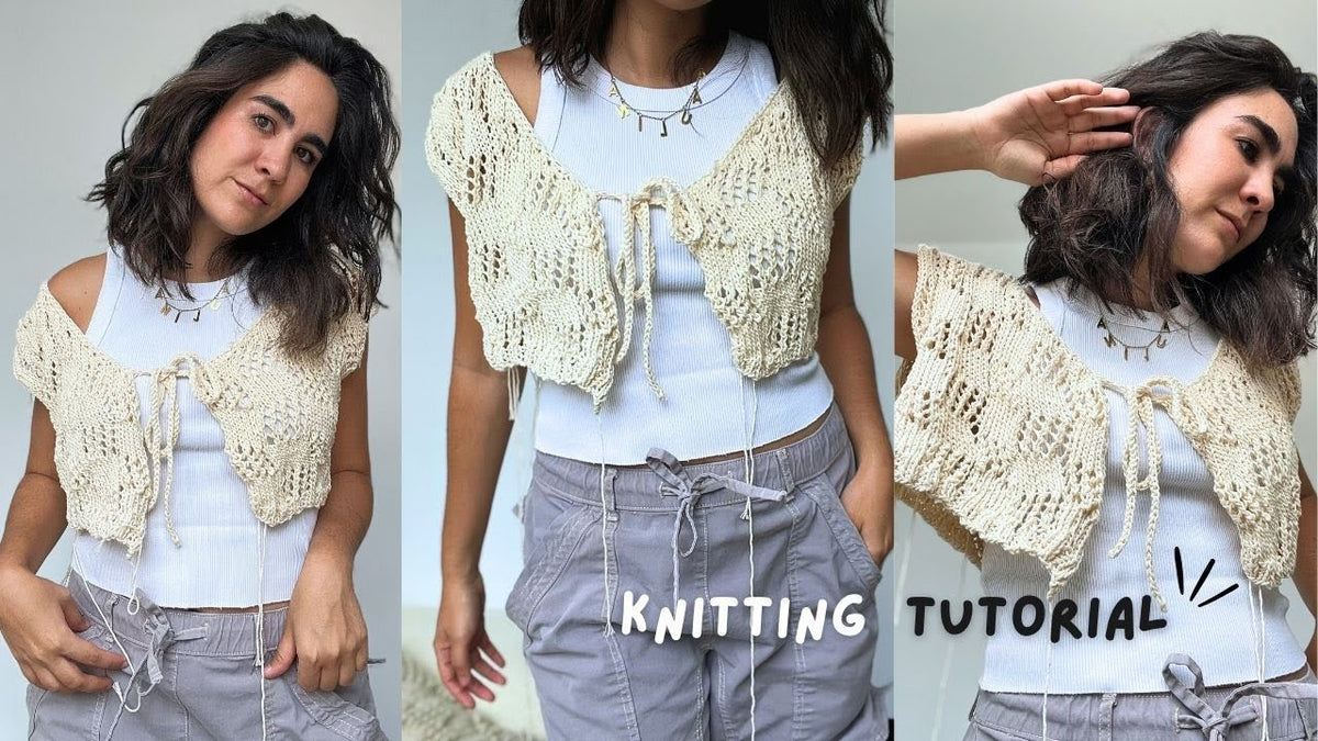Teje un Chaleco a dos agujas para principiantes: Tutorial / Blog