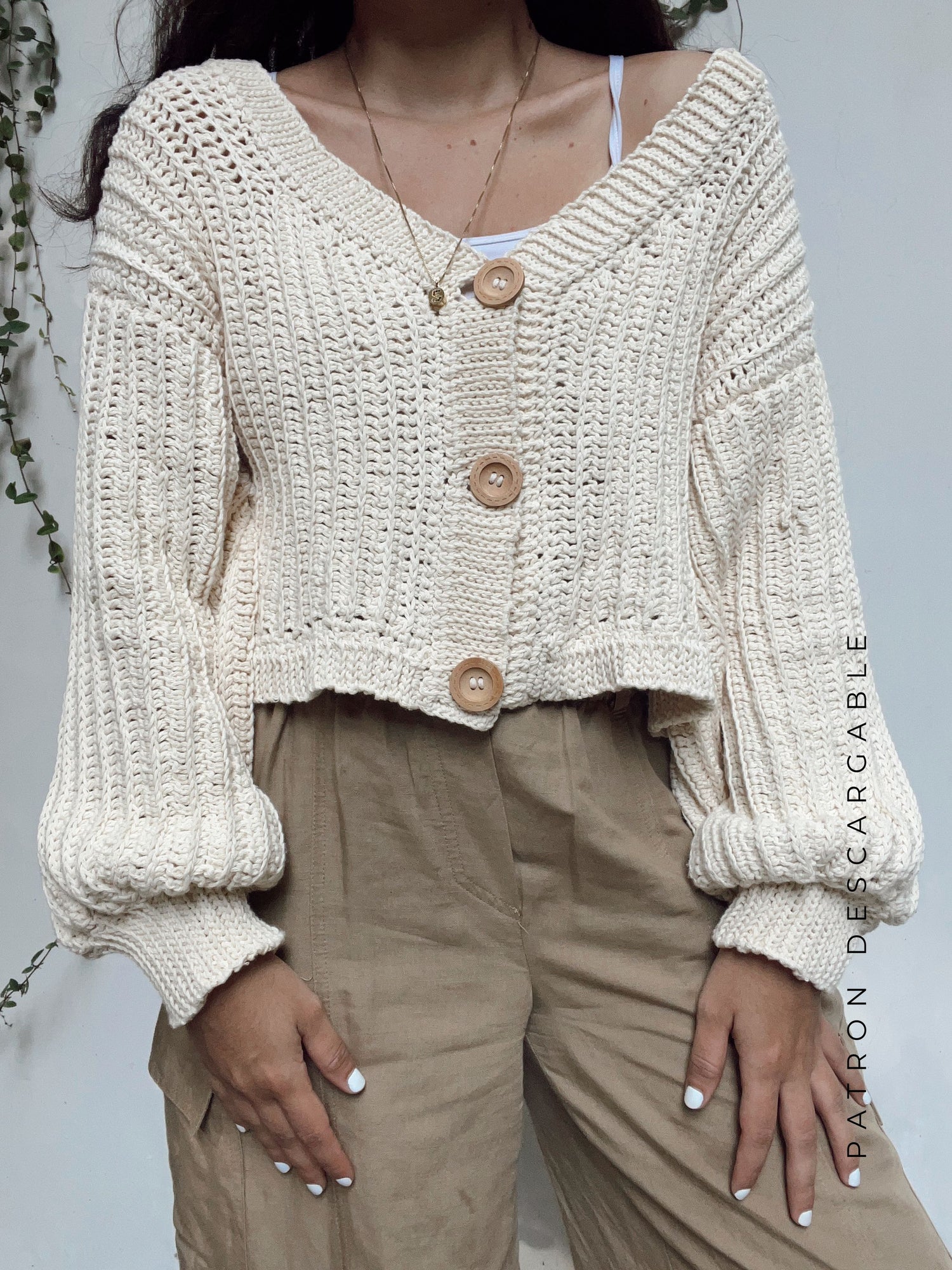 PATRON Cardigan nude