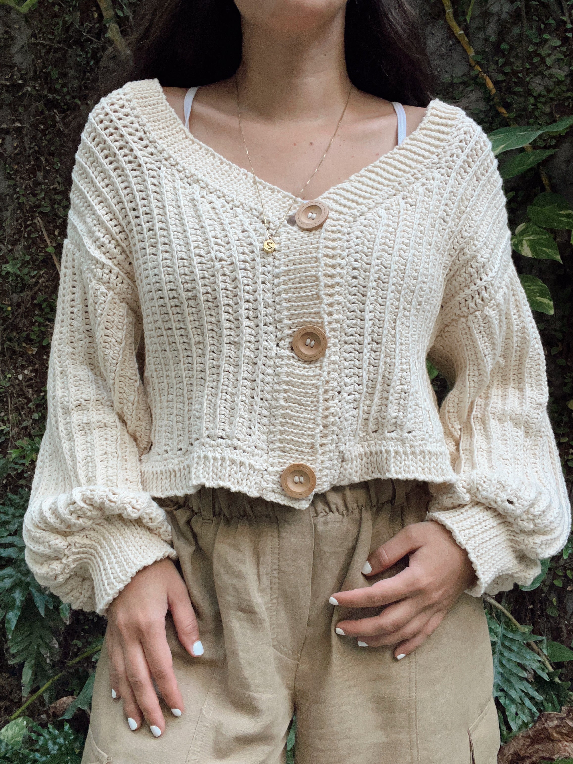 PATRON Cardigan nude